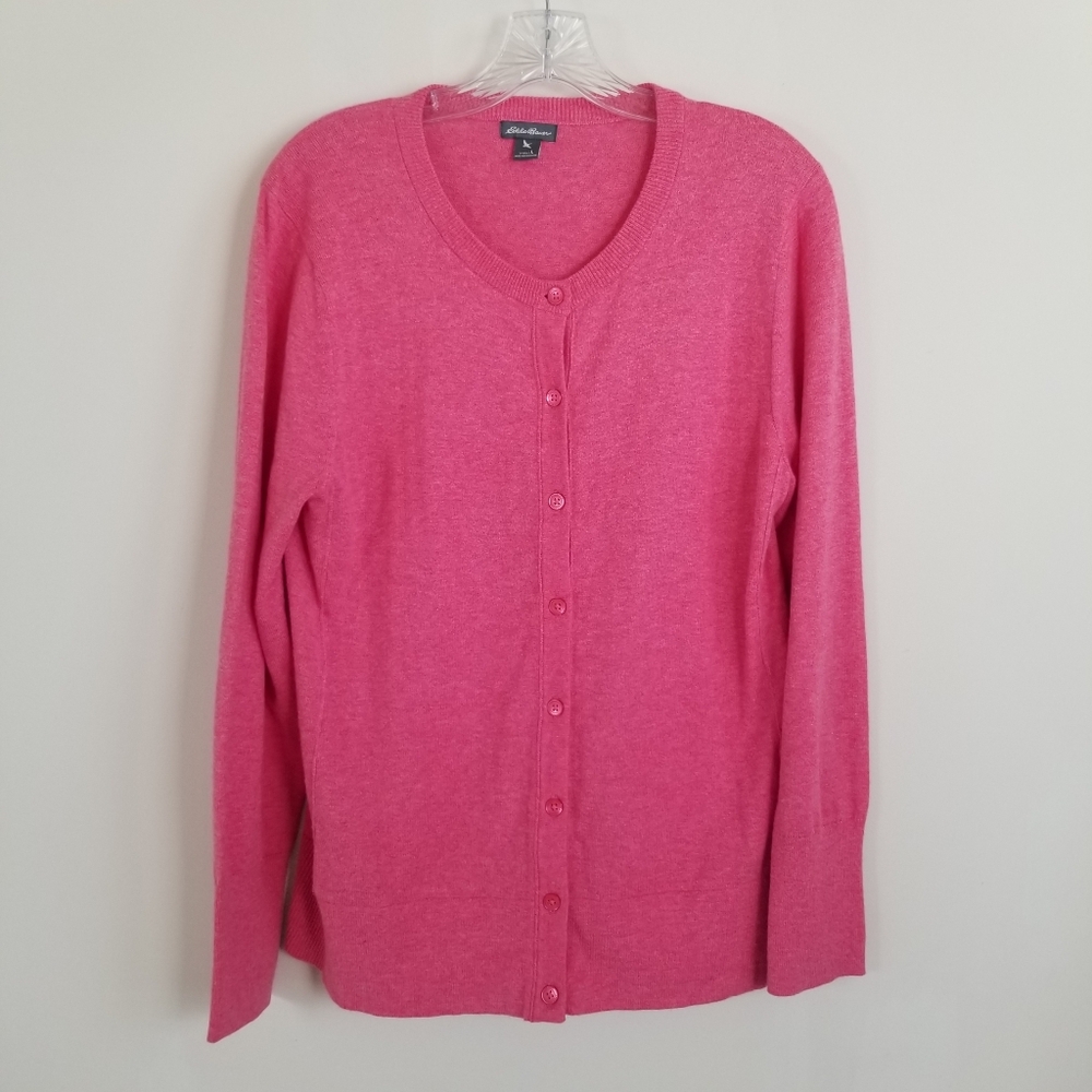 Eddie Bauer Button Cardigan Sweater Large Bust 38